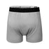 3-Pack Men's Heather Gray 95% Bamboo Boxer Shorts