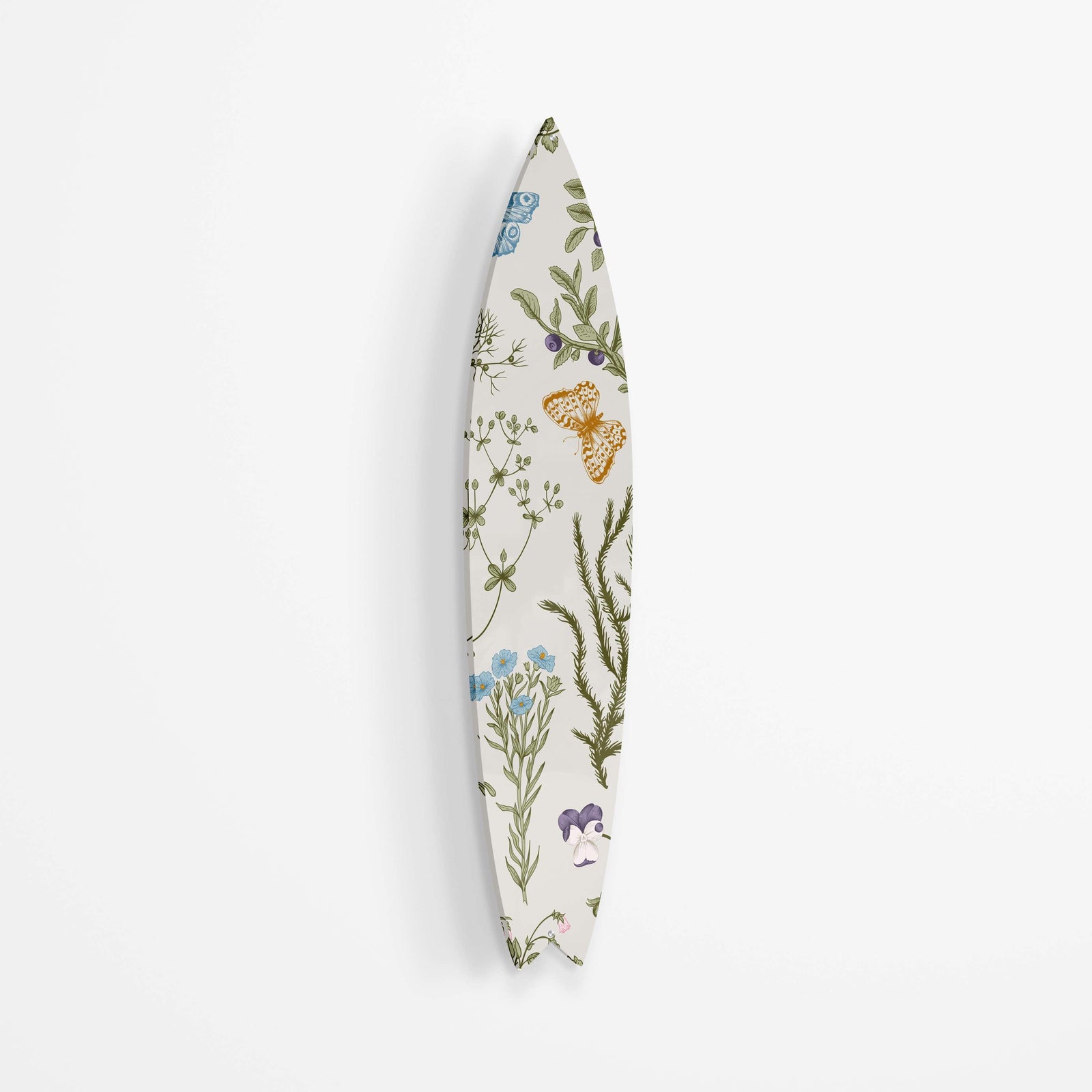 Herbs and Wild Flowers Acrylic Surfboard Wall Art