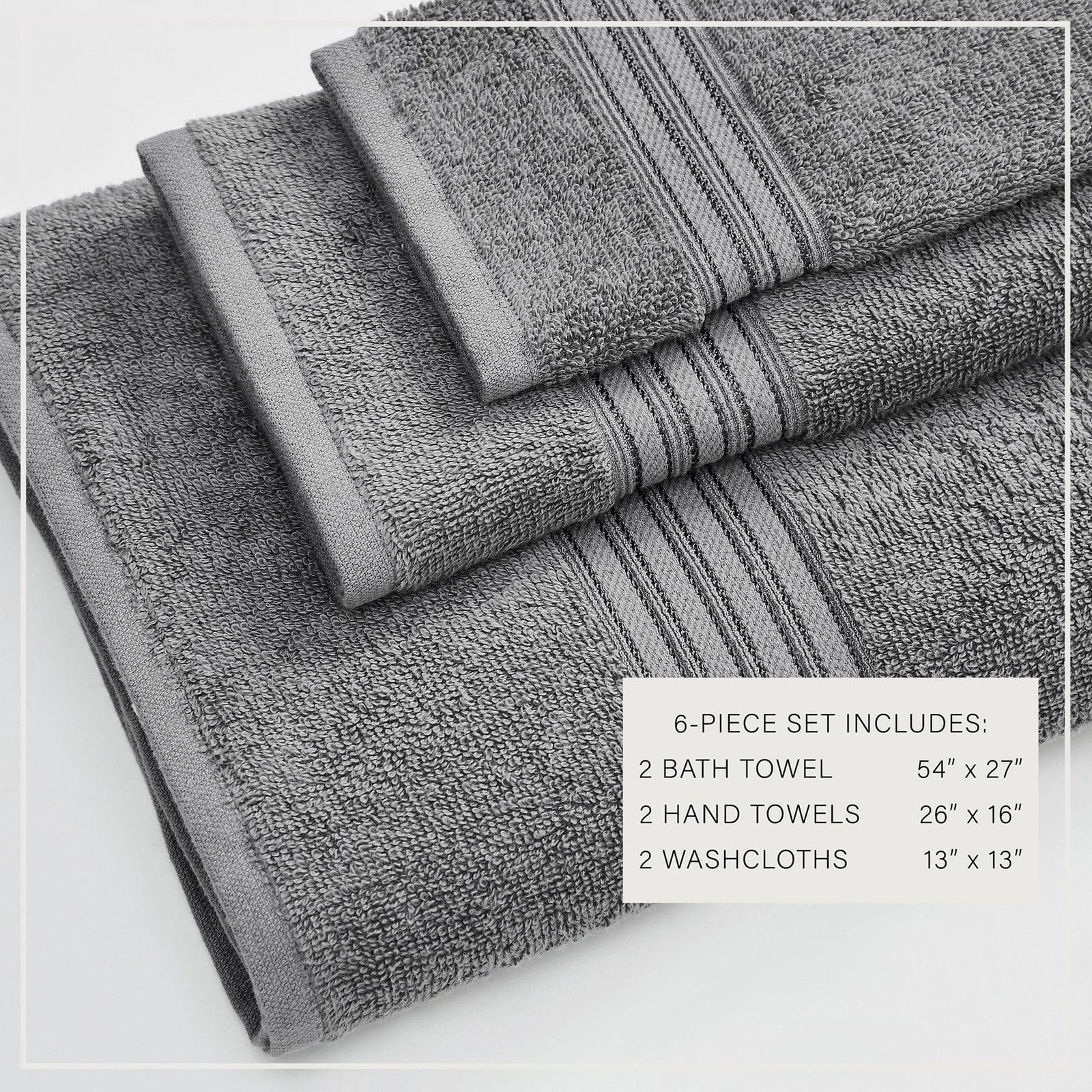 Cotton Terry Bath Towel Set - Cooper Collection