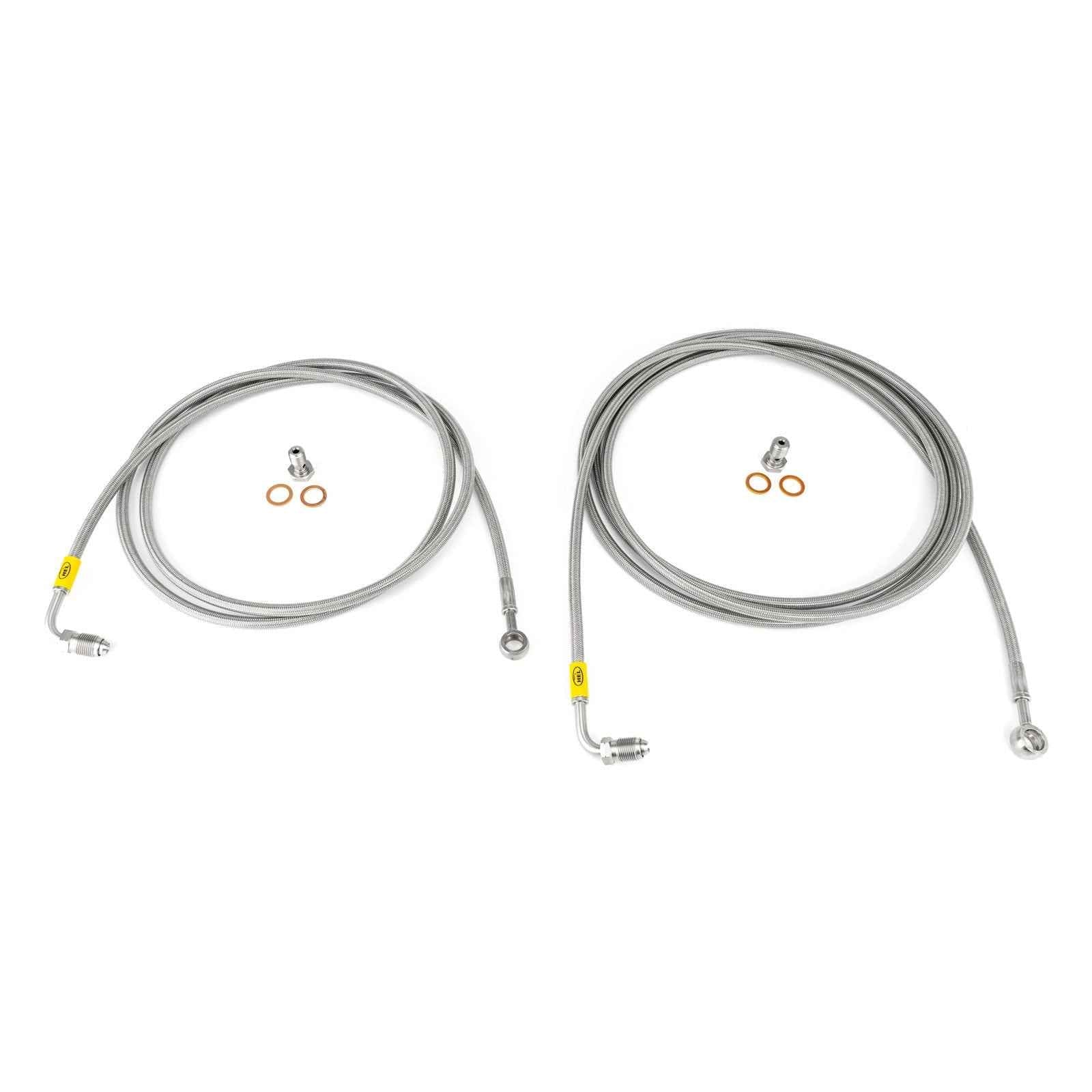 HEL Performance Hydraulic Handbrake Lines for BMW 3 Series E36 excluding ASC+T models without the rear tee piece from factory, Stainless Steel Braided