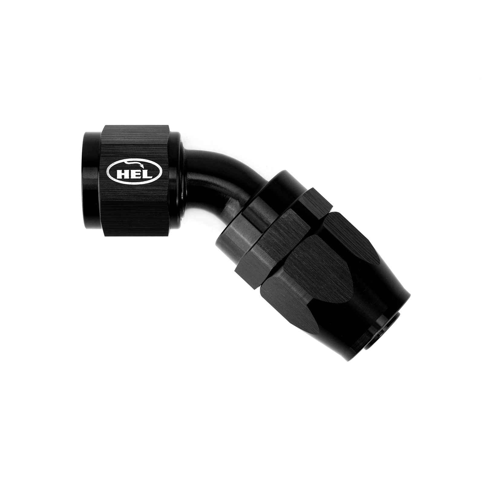 AN10 45 Degree Rubber Hose Fitting for Braided AN Rubber Lines