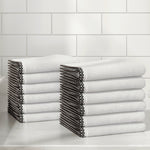 Cotton Border-Stitched 6-Piece Towel Set - Valery Collection