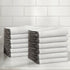 Cotton Border-Stitched 6-Piece Towel Set - Valery Collection