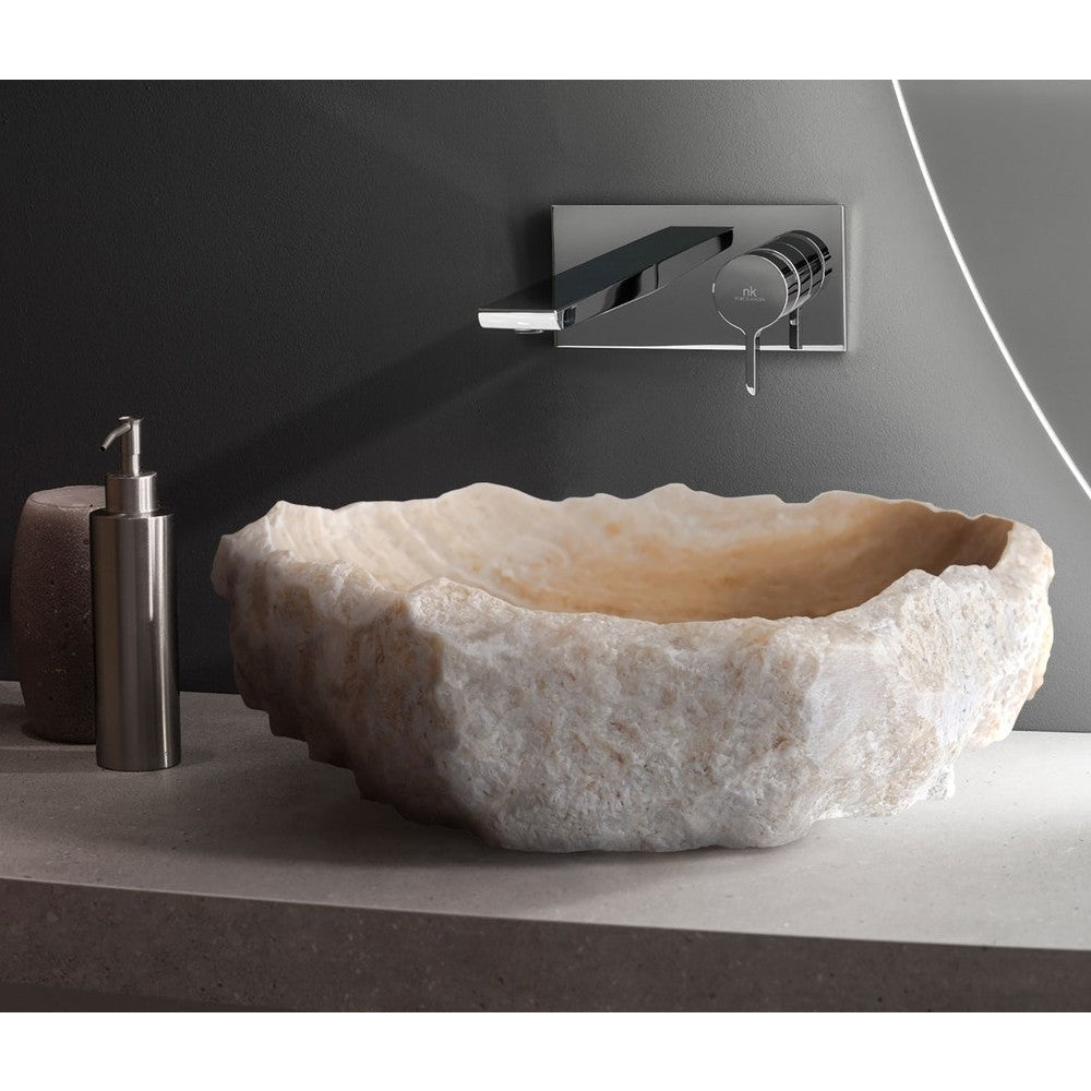 Honey Onyx Translucent Natural Stone Vessel Sink   (W)19