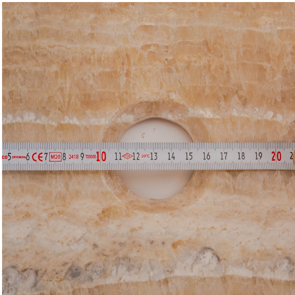 Honey Onyx Translucent Natural Stone Vessel Sink   (W)19