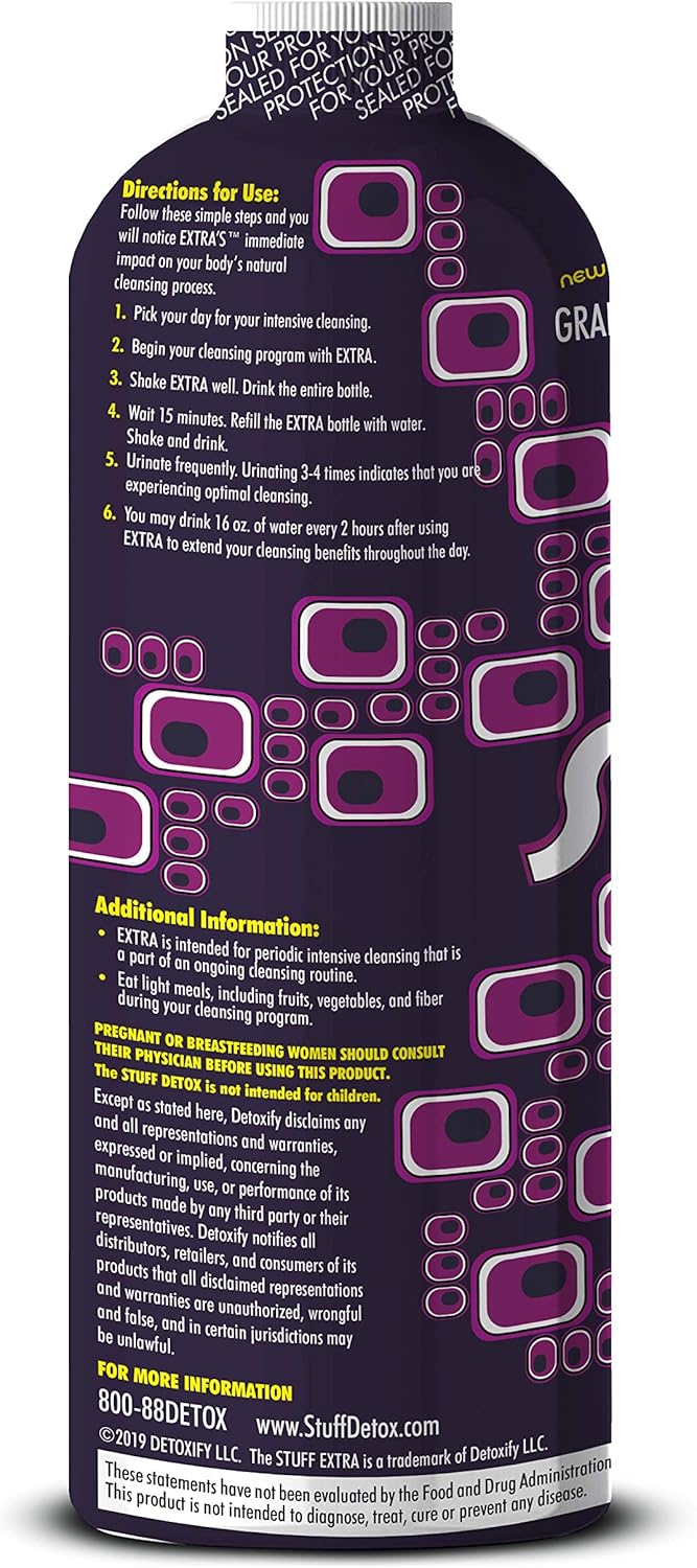 Detoxify  Extra Stuff Herbal Cleansing Grape - 20 Fl Oz