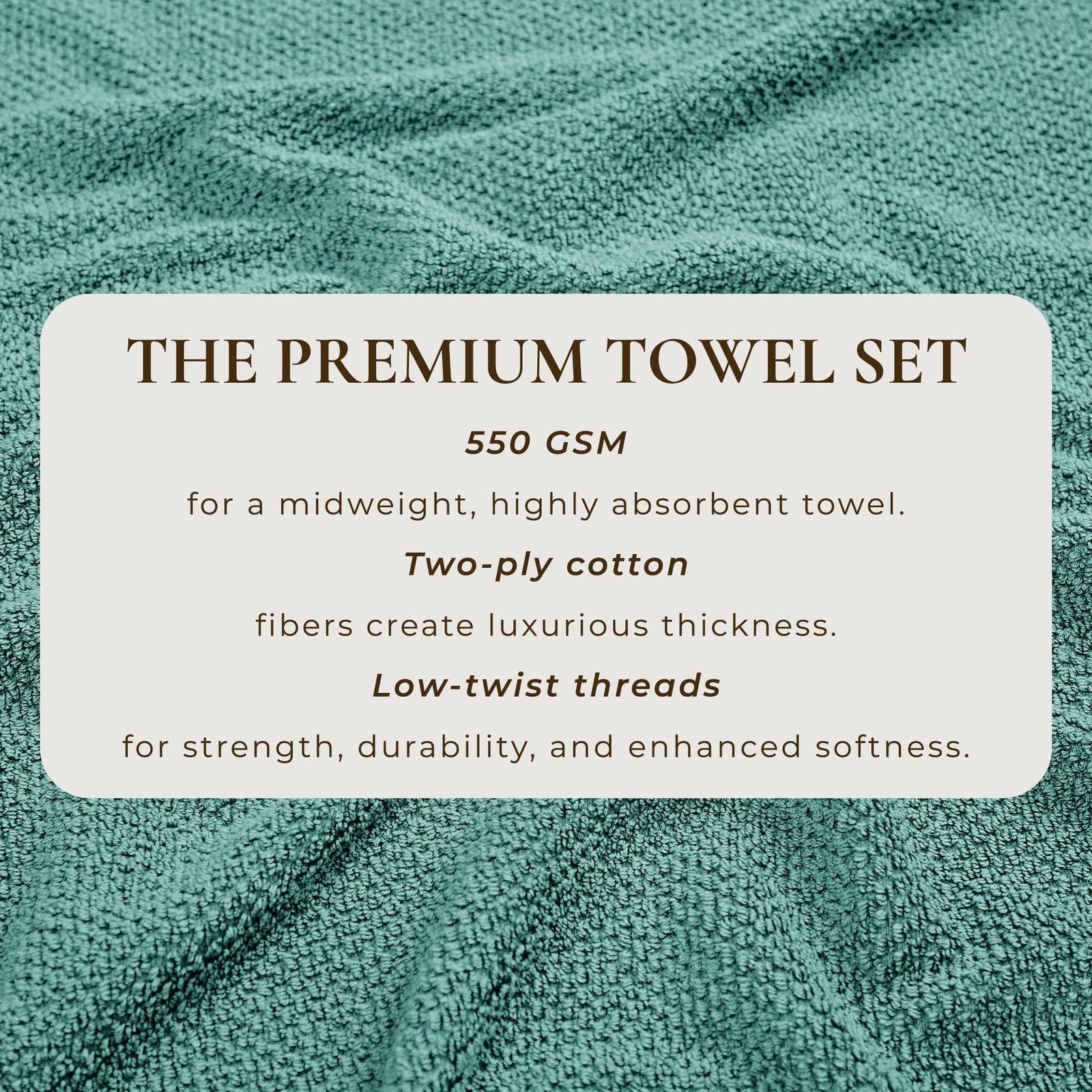 Cotton Textured Bath Towel Set - Acacia Collection