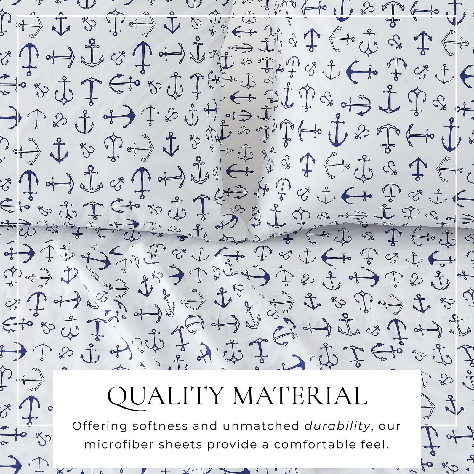 4-Piece Coastal Microfiber Sheet - Newport Collection