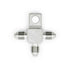 AN3 Male T-Piece Adapter with 7mm Mounting Hole HEL Stainless Steel