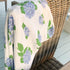 Gift Set: Hydrangeas Baby Muslin Swaddle Blanket and Burp Cloth/Bib Combo