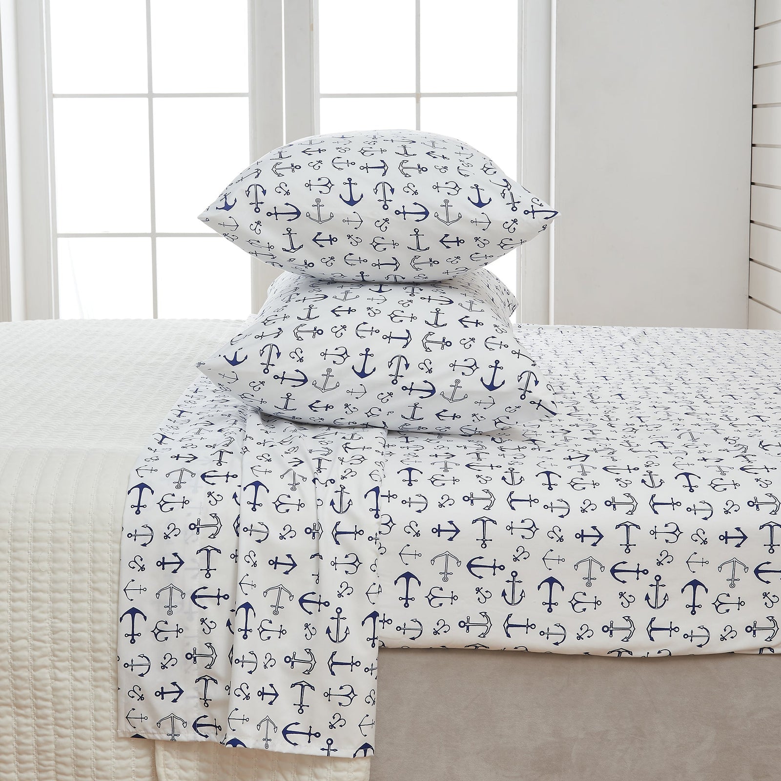4-Piece Coastal Microfiber Sheet - Newport Collection