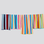 Cotton Velour Cabana Stripe Beach Towel - Novia Collection