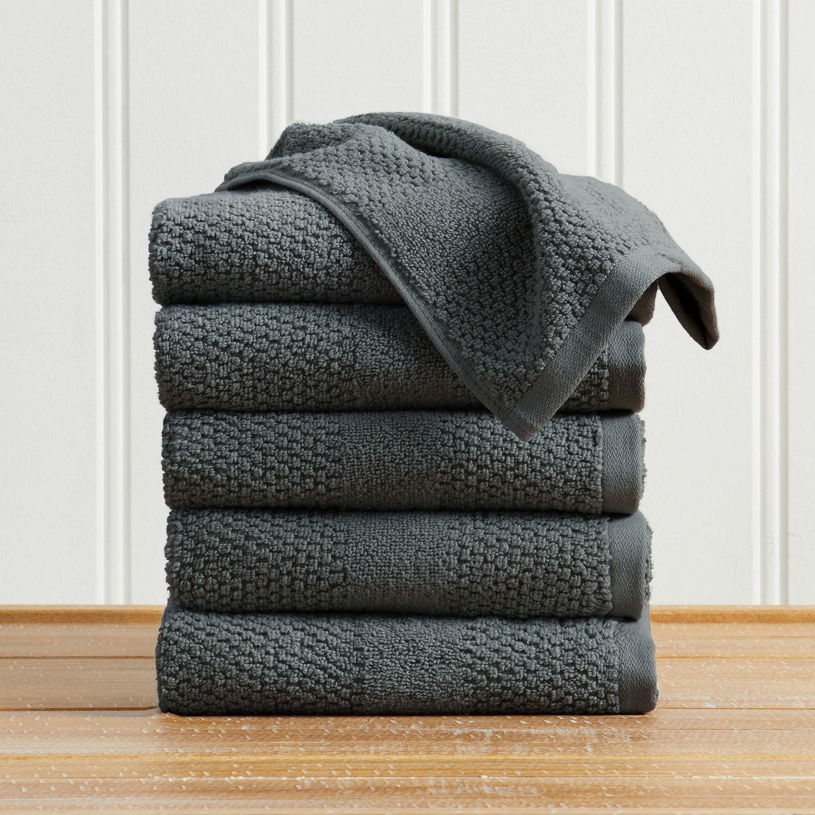 100% Cotton Woven Texture Bath Towel Set - Marbella Collection