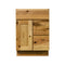 24 Inch Hickory Shaker Single Sink Bathroom Vanity with Drawers on the Right