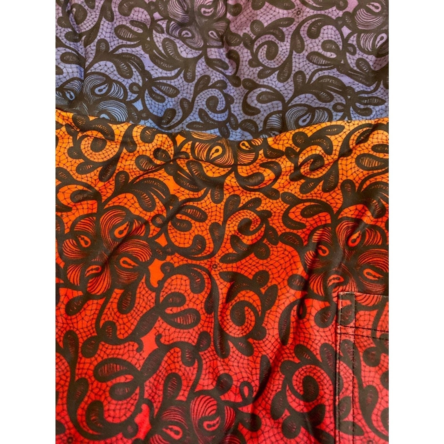 Ombre Rainbow Leggings with Pockets