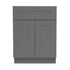 27 Inch Grey Shaker Single Sink Bathroom Vanity