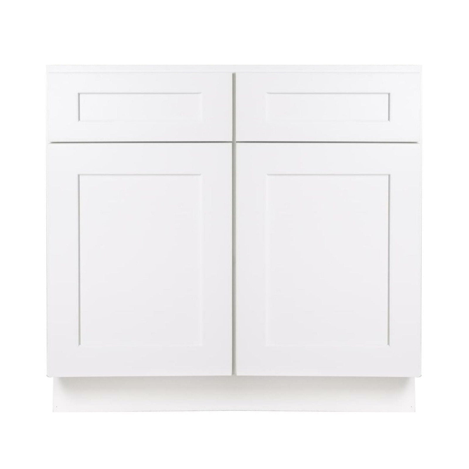 33 Inch White Shaker Single Sink Bathroom Vanity