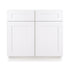 33 Inch White Shaker Single Sink Bathroom Vanity