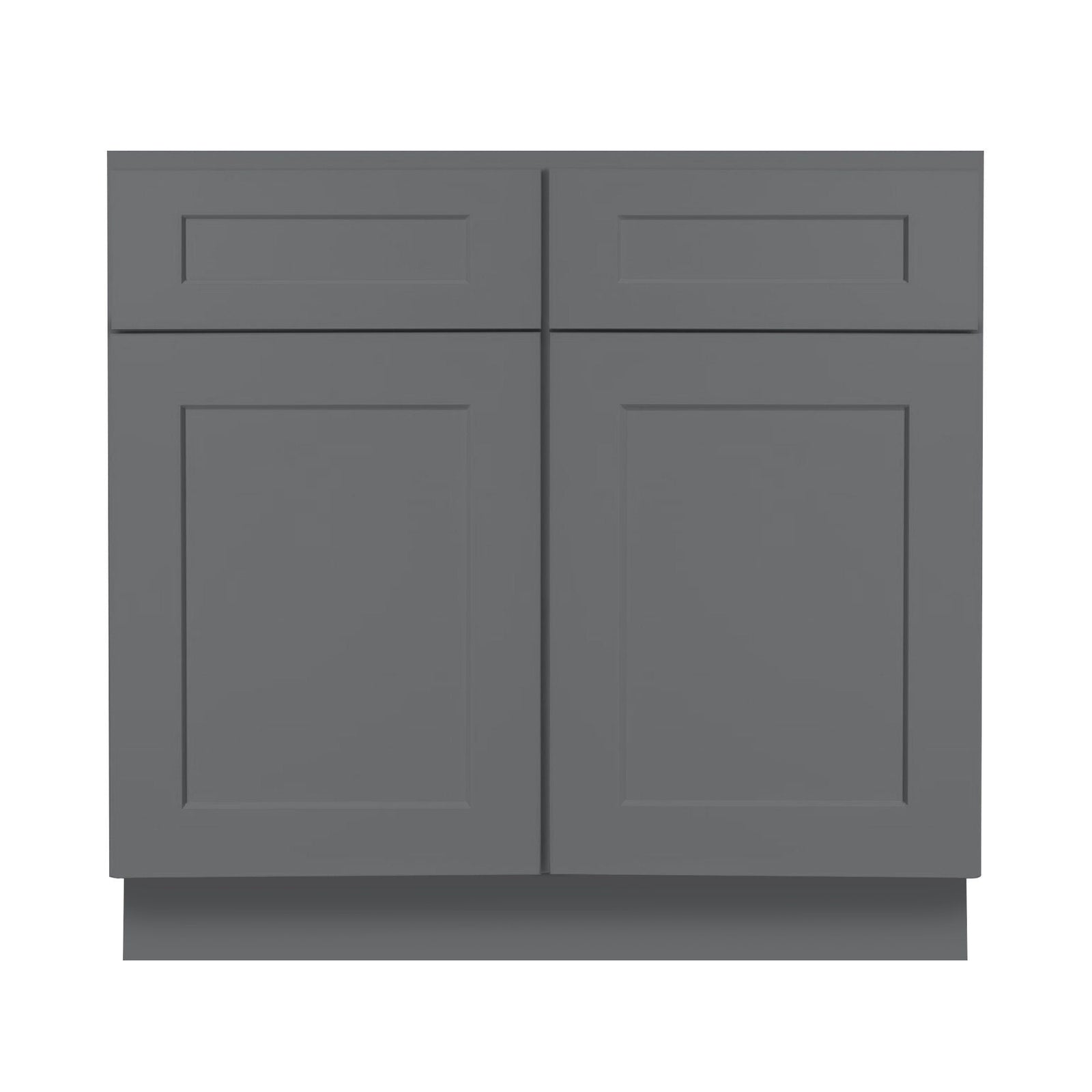 36 Inch Grey Shaker Single Sink Bathroom Vanity