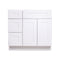 36 Inch White Shaker Single Sink Bathroom Vanity with Drawers on the Left