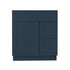 30 Inch Navy Blue Shaker Single Sink Bathroom Vanity with Drawers on the Right