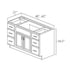 48 Inch Espresso Shaker Single Sink Bathroom Vanity with Drawers