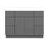 48 Inch Grey Shaker Single Sink Bathroom Vanity with Drawers