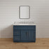 36 Inch Navy Blue Shaker Single Sink Bathroom Vanity with Drawers on the Left