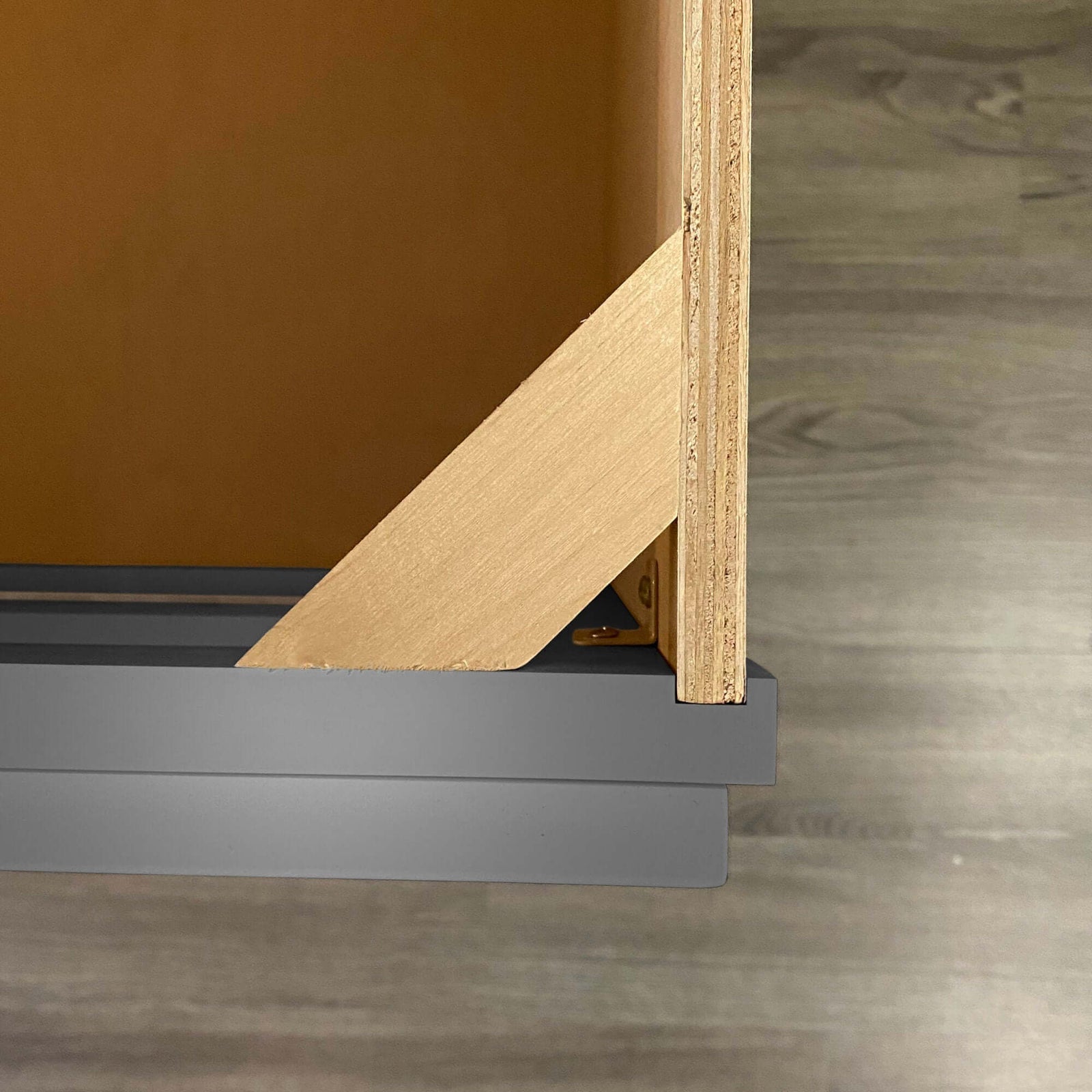 36 Inch Grey Shaker Single Sink Bathroom Vanity with Drawers on the Left