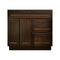 36 Inch Espresso Shaker Single Sink Bathroom Vanity with Drawers on the Right