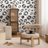 Abstract Wallpaper with Hand-Drawn Scribble Circles in Black - A027