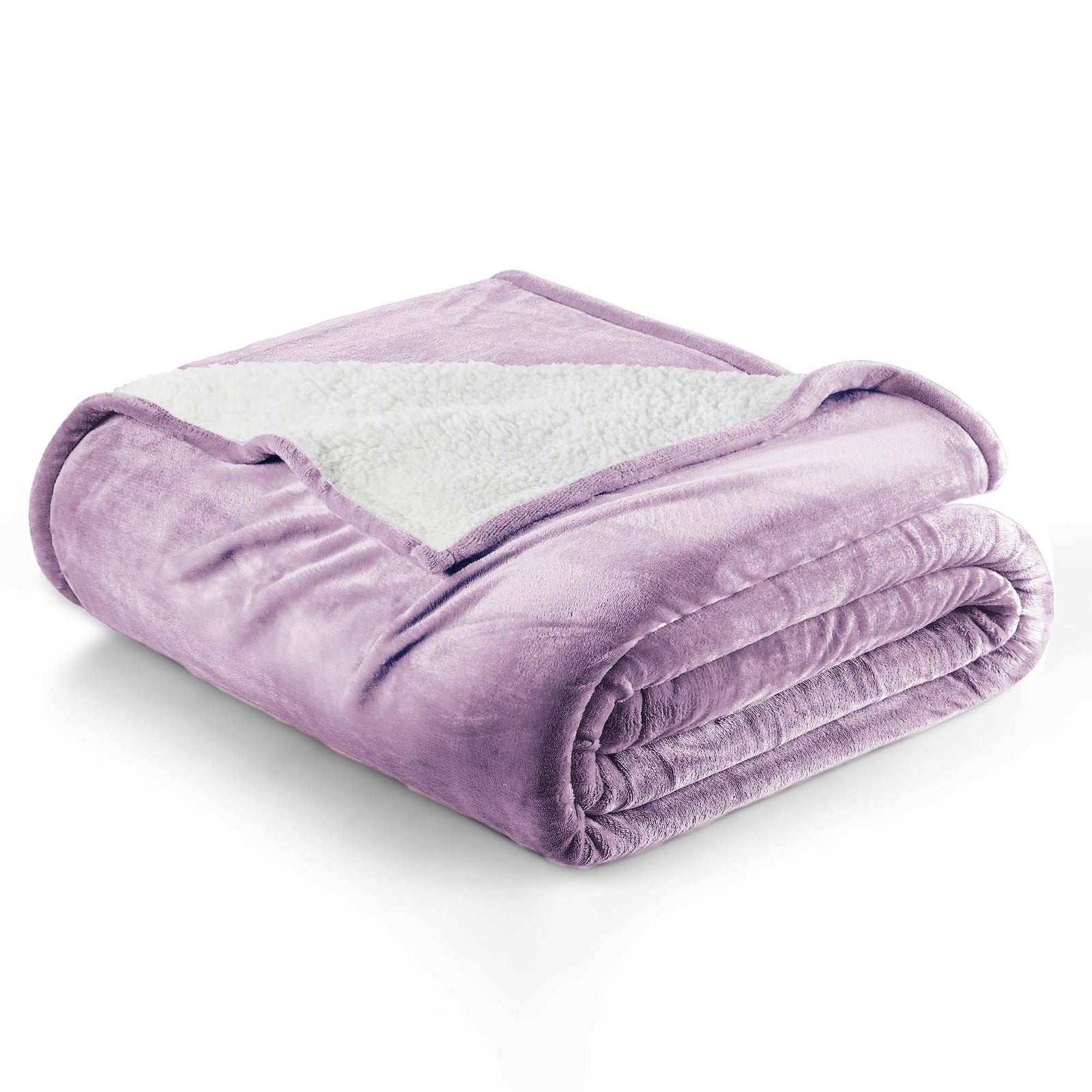 Velvet Plush Sherpa Bed Blanket - Sherpa Fleece Collection