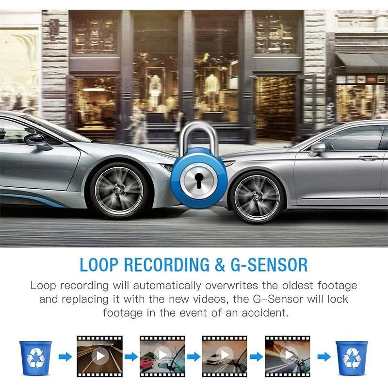 1080P Dual Dash Cam Front & Rear Camera 4
