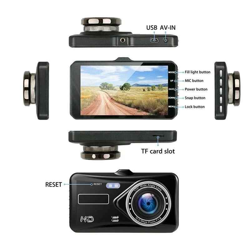 1080P Dual Dash Cam Front & Rear Camera 4