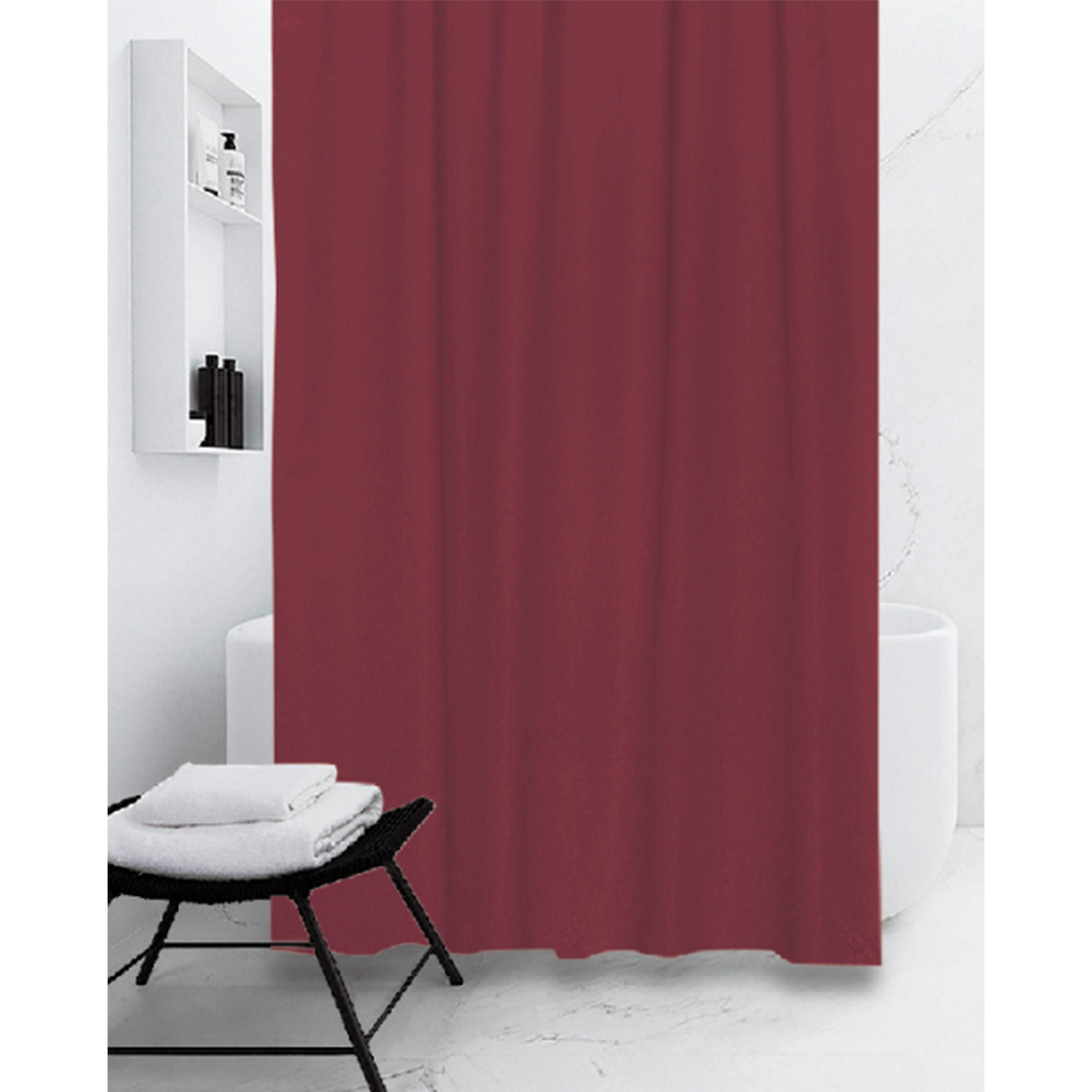 All Bath PEVA Shower Curtain Liner 12 Metal Grommets, 70x72 Inches