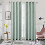 Prelude Wave Embossed Room Darkening Window Panel, 52x84 Inches