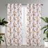 Regina Floral Room Darkening Grommet Window Panel, 54x84 Inches