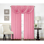 Rosario Rod Pocket Room Darkening Window Panel and Valance Treatments, All Sold Separately