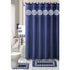 Cynthia 18 Piece Shower Curtain with Embroidered Non-Slip Bath Rug and Towel Set