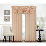 Rosario Rod Pocket Room Darkening Window Panel and Valance Treatments, All Sold Separately