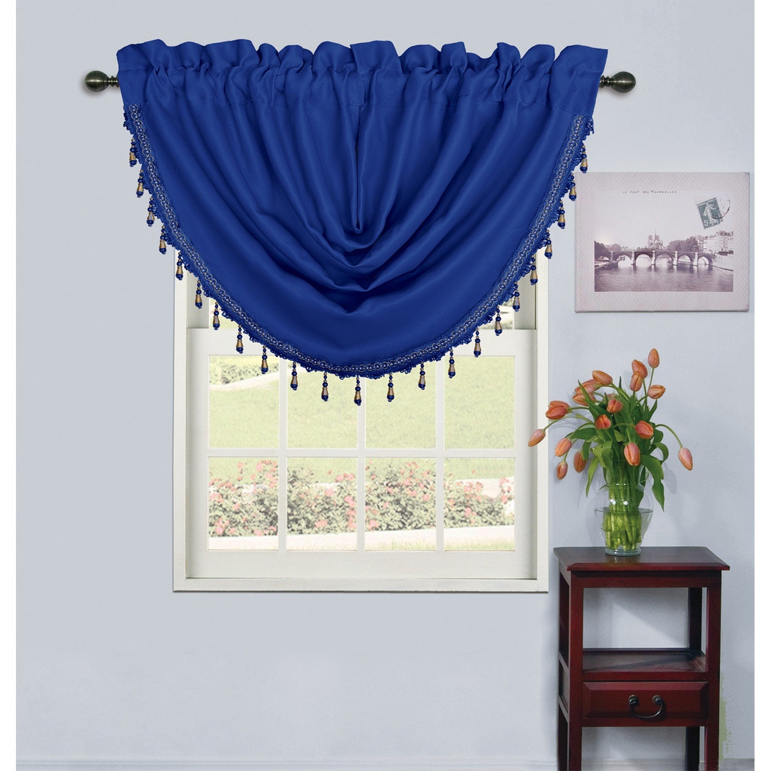 Rosario Rod Pocket Room Darkening Window Panel and Valance Treatments, All Sold Separately