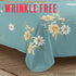 PREMIUS Lucea Soft Wrinkle-Free Microfiber Sheet Set, Soft Blue-Orange