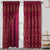 Cecilia Floral Embroidery Window Panel With Valance and Backing, 54x84 Inches