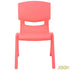 JOON Stackable Plastic Kids Learning Chairs, Coral, 20.5x12.75X11 Inches, 2-Pack (Pack of 2)
