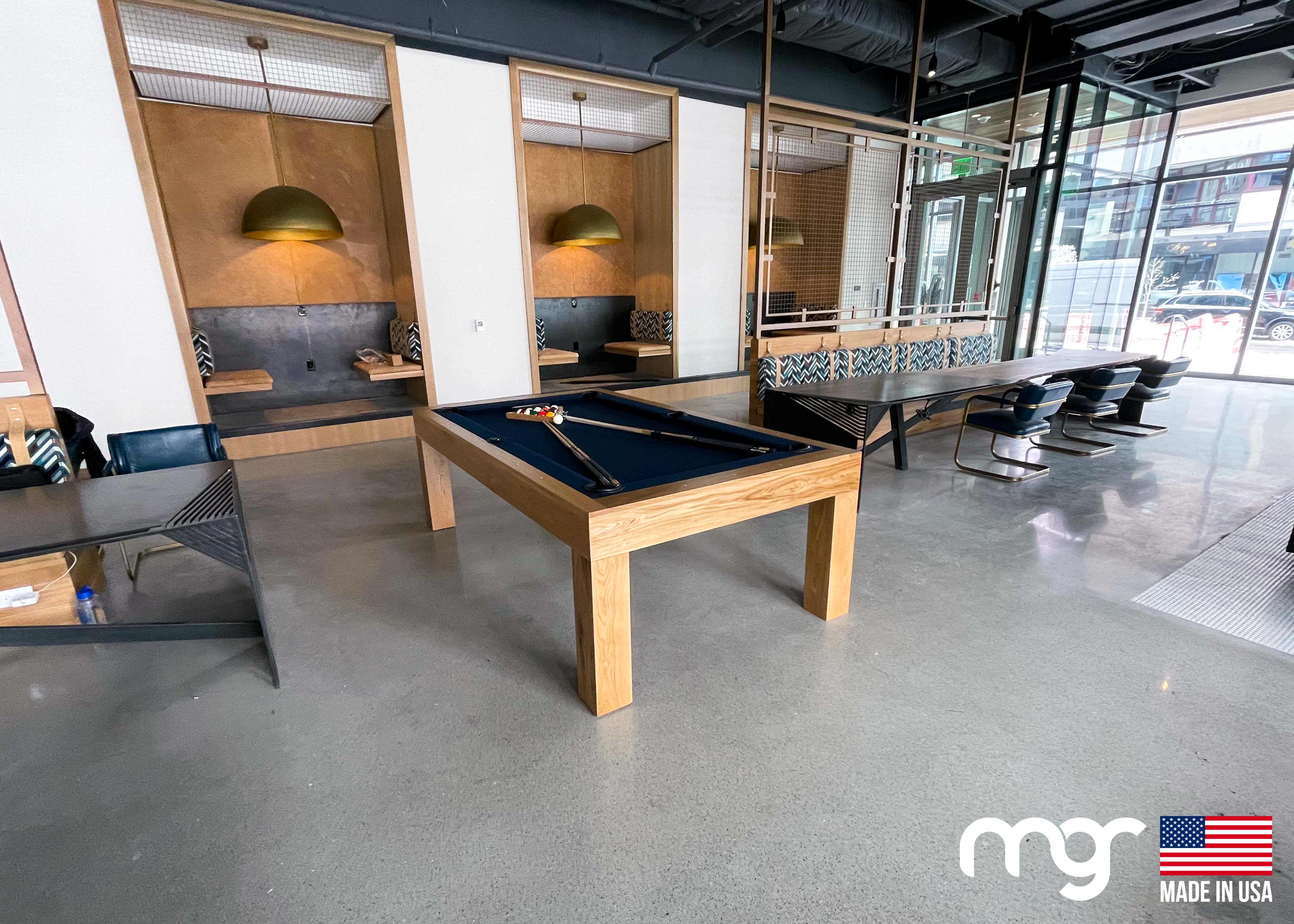 The Modern Pool Table (Oak Wood Natural Finish)