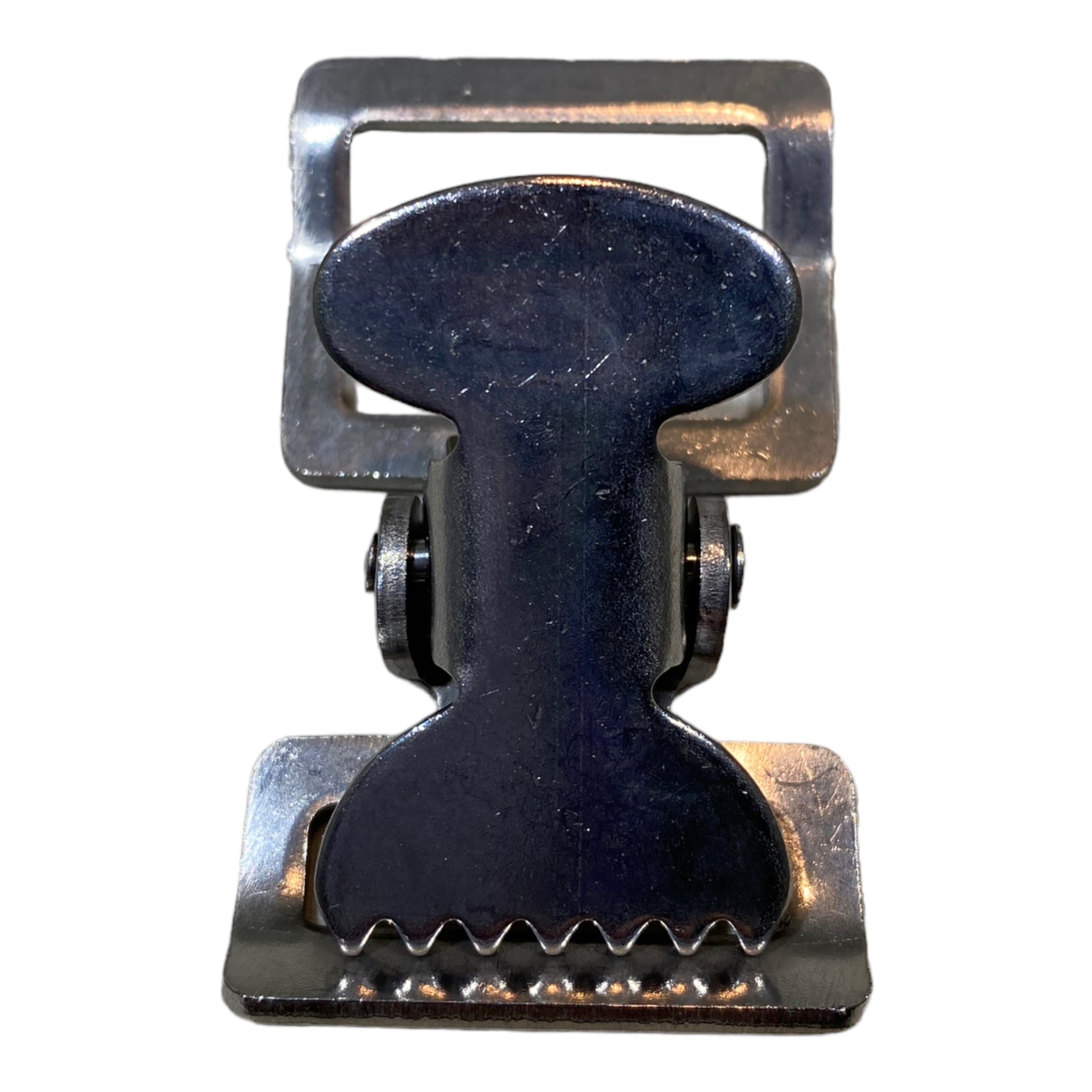 Alligator Buckle Tourniquet Buckle 1" Nickle Plated Clamp | 4 PACK