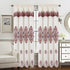 Arabella Macrame Jacquard Window Panel with Attached Valance, 55x84 Inches