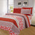 PREMIUS Charlston Wrinkle-Free Microfiber Sheet Set, Burgundy
