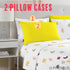 PREMIUS Butterfly Soft Wrinkle-Free Microfiber Sheet Set, White-Multi