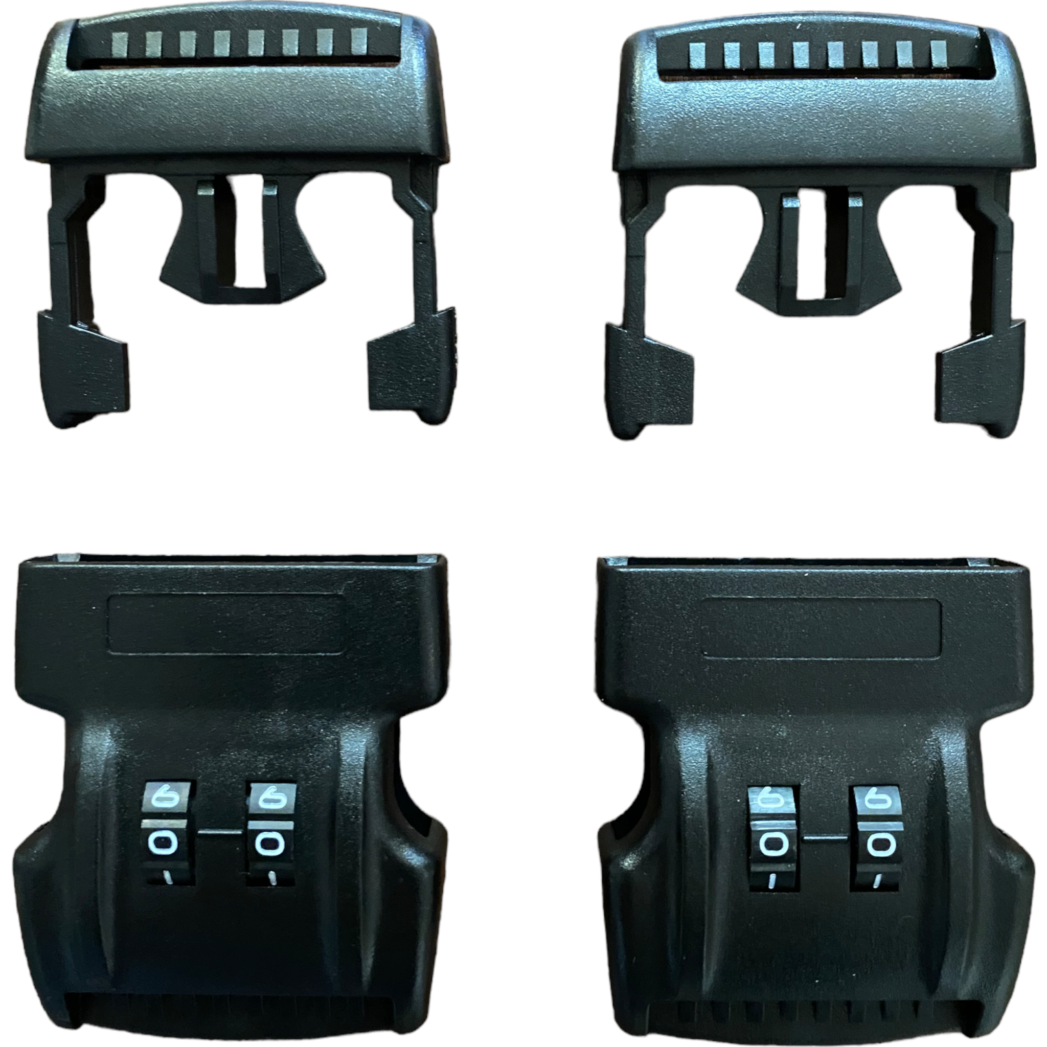 1.5" Plastic Combination Locking Side Release Buckle | 2 PACK